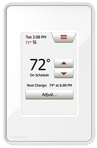 TOUCH programmable floor heating system thermostat.